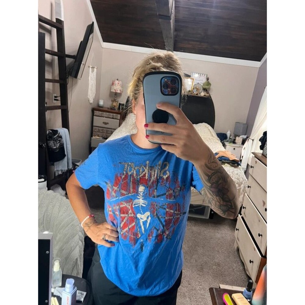 Slipknot blue, graphic band shirt